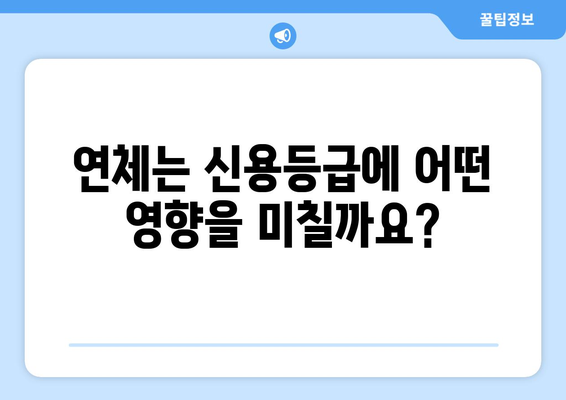 카드 대출 연체, 어떤 불이익이 있을까요? | 연체 이자, 신용등급, 금융 거래 제한