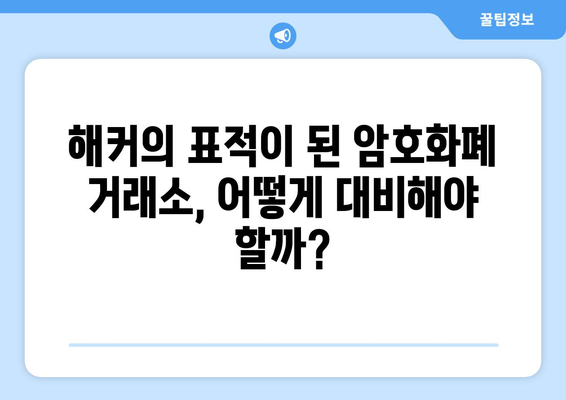 거래소 해킹의 충격파| 산업과 규제 기관의 대응 전략 | 사이버 보안, 암호화폐, 규제, 피해 규모, 예방책