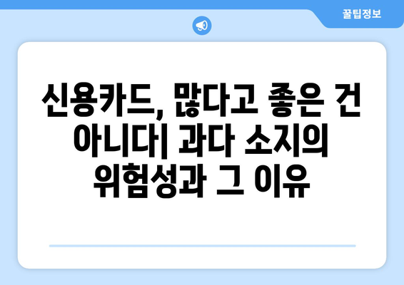 너무 많은 신용카드, 위험한 당신의 선택 | 신용카드 과다 소지의 위험성, 관리 팁, 해결책