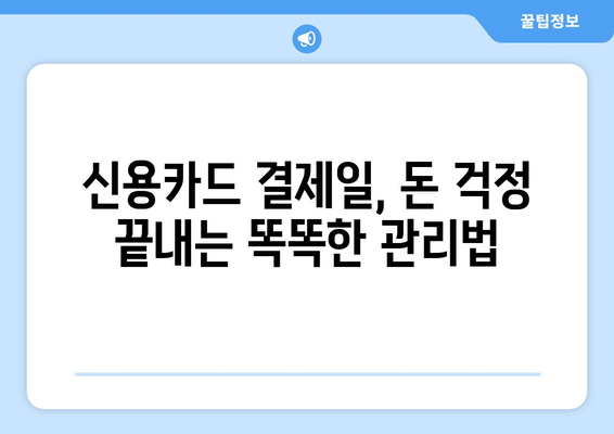 신용카드 결제일에 맞춘 효과적인 자금 관리 전략 | 부채 관리, 소비 습관, 재정 계획